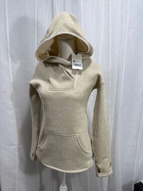 Stio Cream Hooded Fleece Pullover